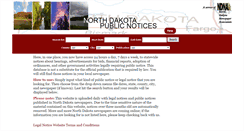 Desktop Screenshot of ndpublicnotices.com